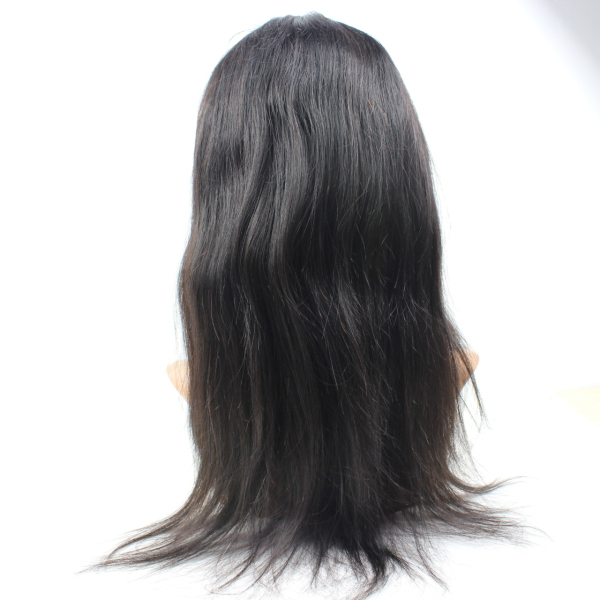 Silky straight lace human hair wigs natural hairline unprocessed glueless front lace wigs YL066